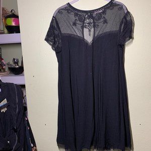 Altard State Dress with Lace Neck Detail